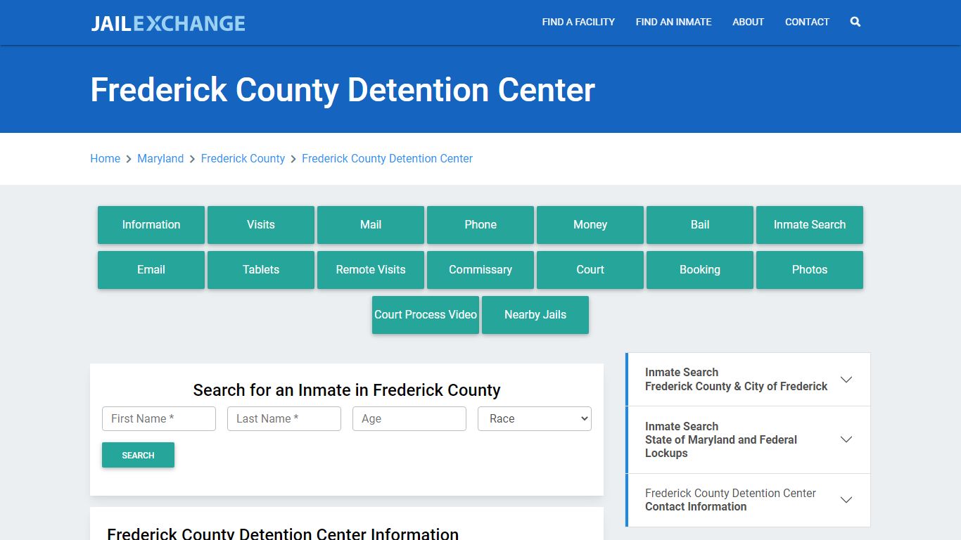 Frederick County Detention Center - Jail Exchange